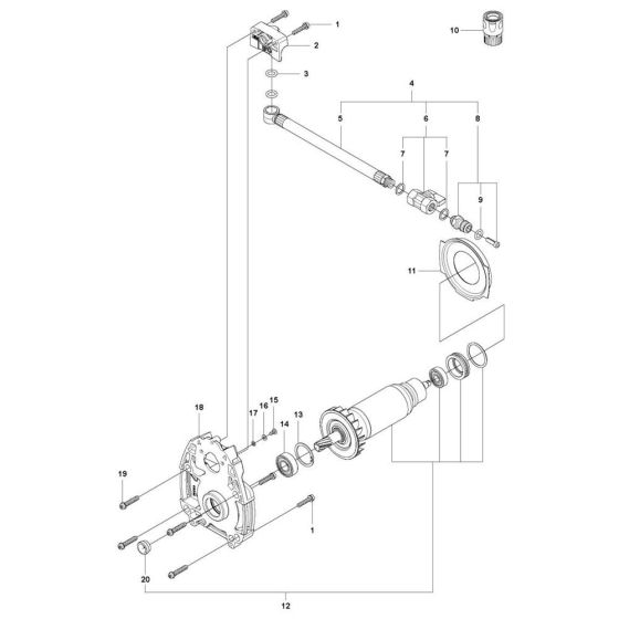 Rotor Assembly for Husqvarna DM 330 Core Drill