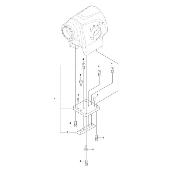 Motor Bracket Assembly for Husqvarna DM 370 Core Drill