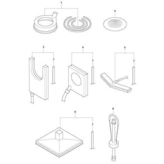 Accessories -1 for Husqvarna DM 400 Core Drill