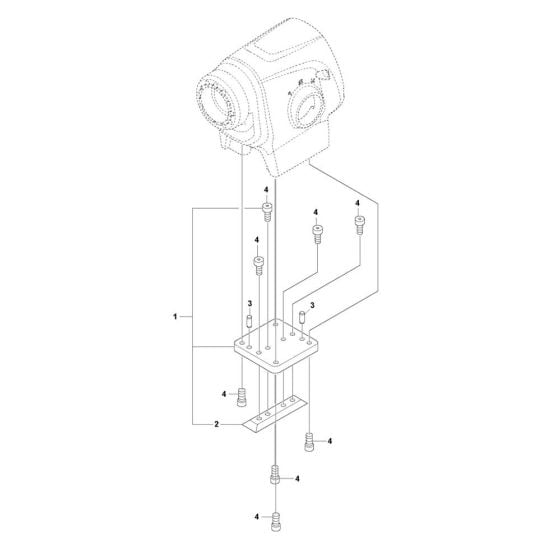 Motor Bracket Assembly for Husqvarna DM 400 Core Drill