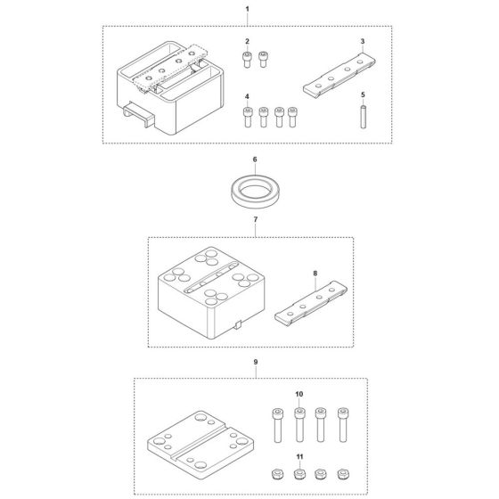 Accessories -1 for Husqvarna DM 406 H Core Drill