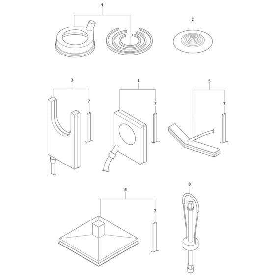 Accessories -2 for Husqvarna DM 406 H Core Drill