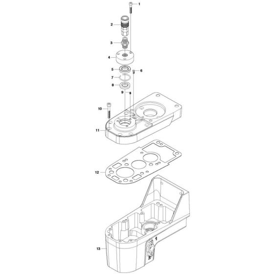 Gear Housing Assembly for Husqvarna DM 406 H Core Drill