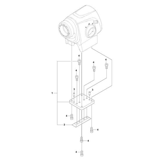 Motor Bracket Assembly for Husqvarna DM 430 Core Drill