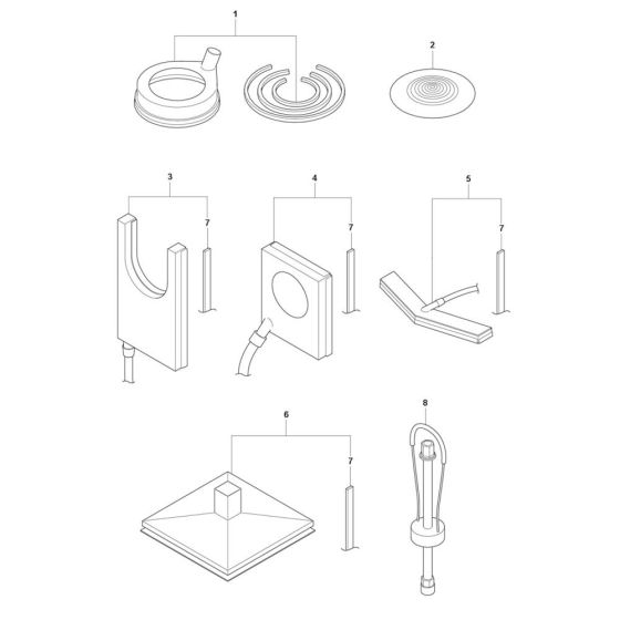 Accessories -1 for Husqvarna DM 650 Core Drill