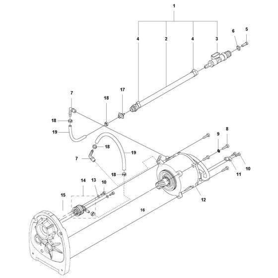 Motor Assembly for Husqvarna DM 650 Core Drill