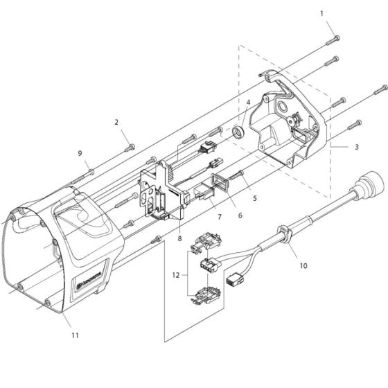 Rear Handle Assembly for Husqvarna DM 700 Core Drill