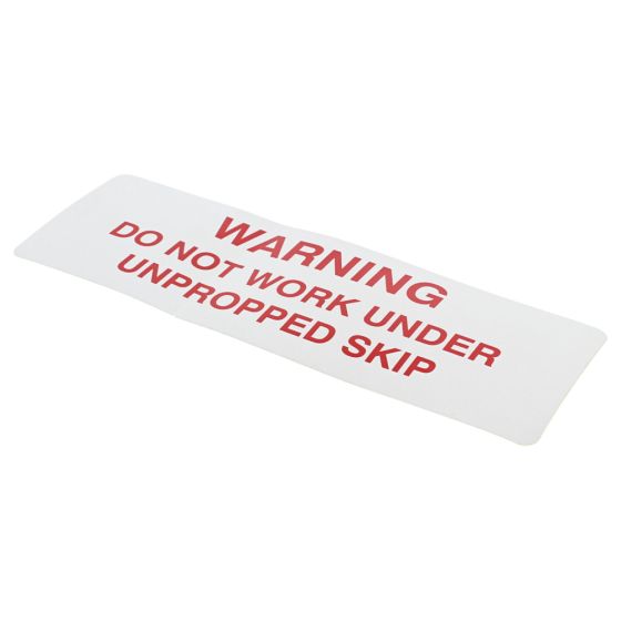 Decal skip warning do not work under - Genuine Winget Part - TD500 Power Barrow - DM157