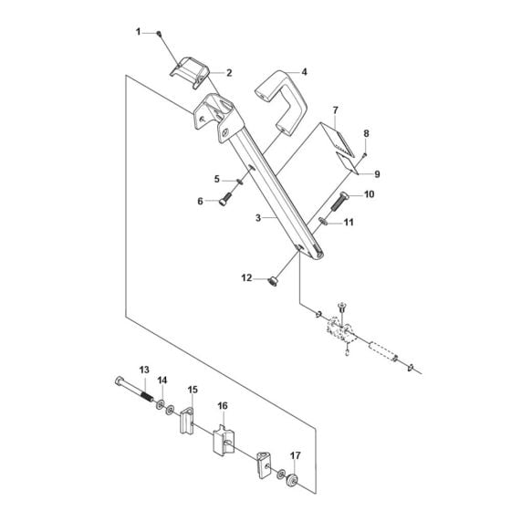 Support Assembly for Husqvarna DMS 180 Drill Stands & Unit