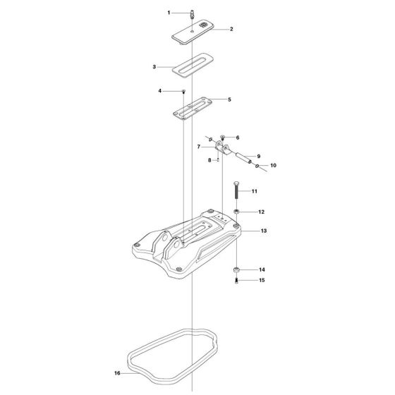 Base Plate Assembly for Husqvarna DMS 240 Drill Stands & Unit