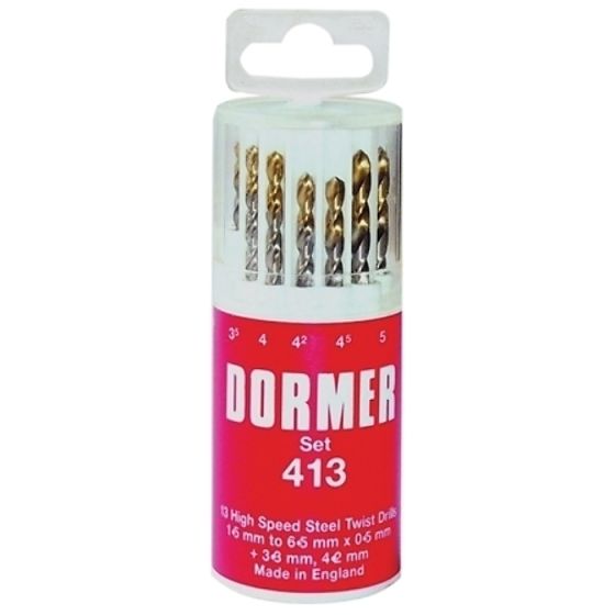 Dormer A094 HSS Jobber Drills in Round Plastic Cases