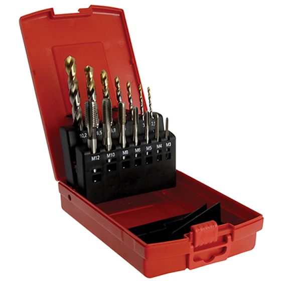 A002 Drills & E500 HSS MC Tap Set by Dormer - L115101