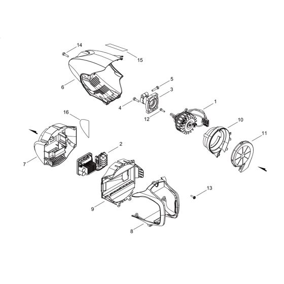 Motor for ECHO DPAS-2600 Multi-Tool Power Unit