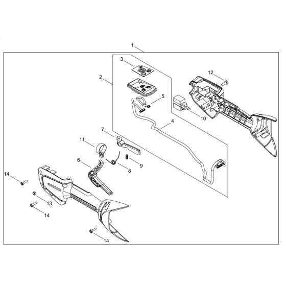 Control for ECHO DPAS-2600 Multi-Tool Power Unit