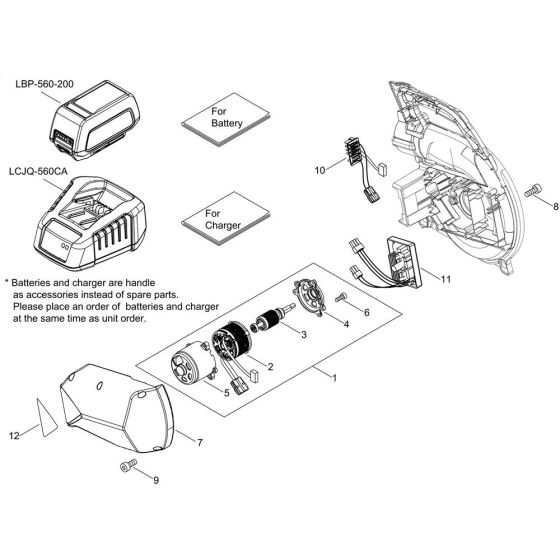 Motor for ECHO DPB-600 Blower