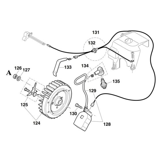 Ignition Assembly for Makita DPC7310 Disc Cutter