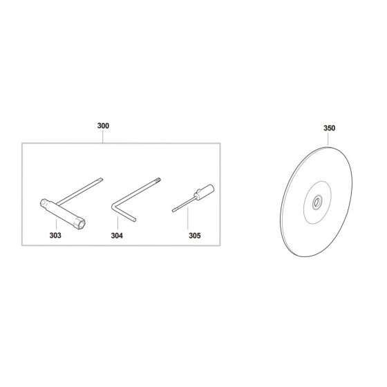 Accessories for Makita DPC7321 Disc Cutter