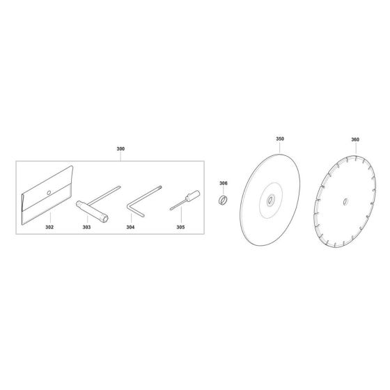 Accessories for Makita DPC7331 Disc Cutter