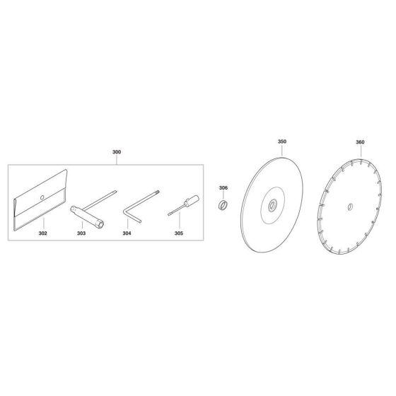 Accessories for Makita DPC8111 Disc Cutter