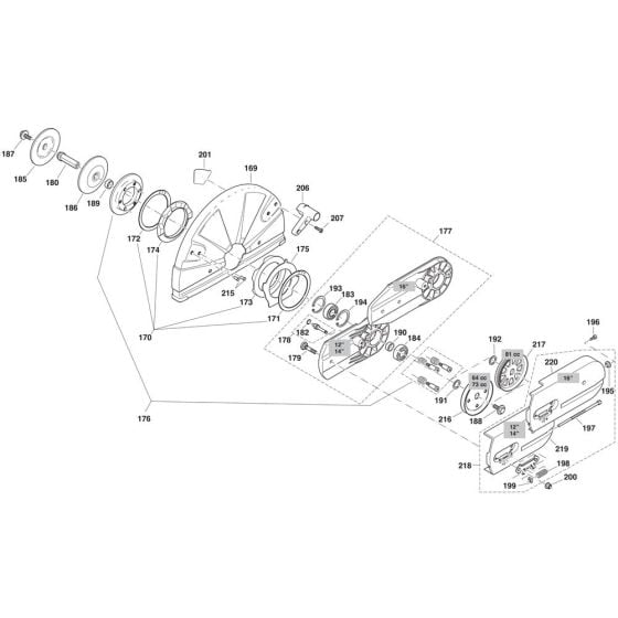 Cutting Device, Protection Hood Assembly for Makita DPC8112 Disc Cutter