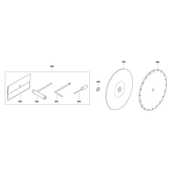 Accessories for Makita DPC8112 Disc Cutter