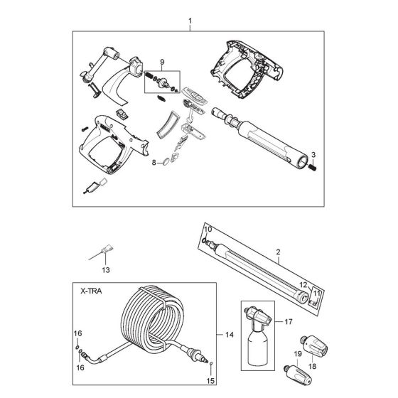 Accessories for Nilfisk D-PG 140.4-9 P Xtra Pressure Washer