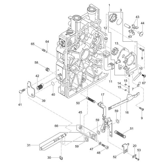 Oil Pump Assembly for Wacker DPS1850H Plate Compactor