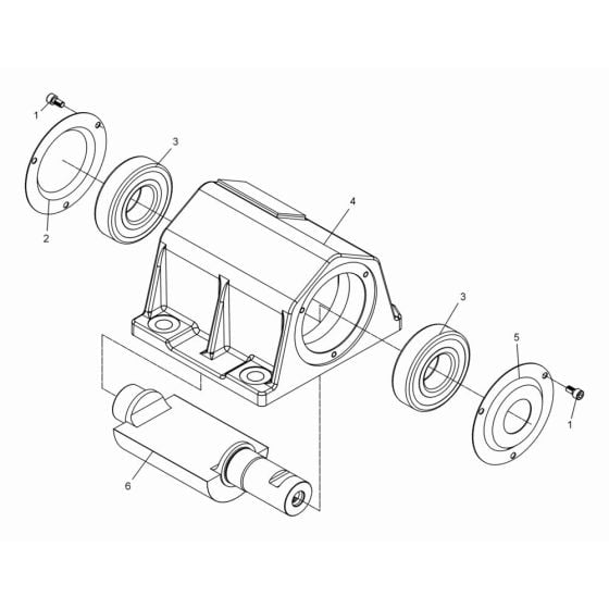 Exciter Assembly for Wacker DPS1850H Plate Compactor