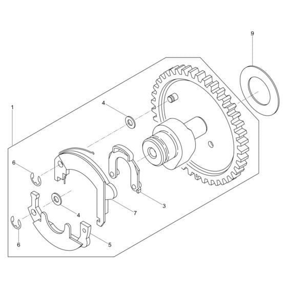 Camshaft Assembly for Wacker DPS1850H Plate Compactor