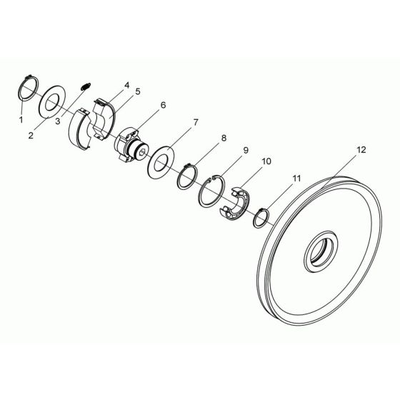 Clutch Assembly for Wacker DPS2040 Plate Compactor