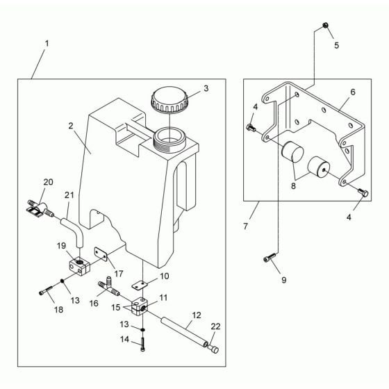 Sprinkler Assembly for Wacker DPS2040 Plate Compactor