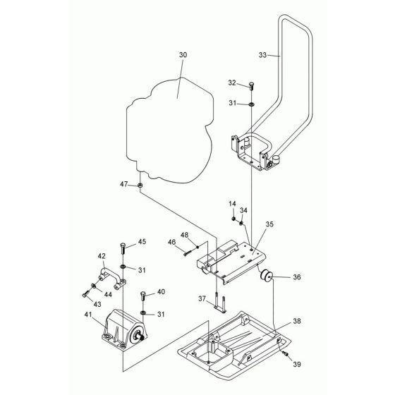 Engine Assembly for Wacker DPS2050 Plate Compactor