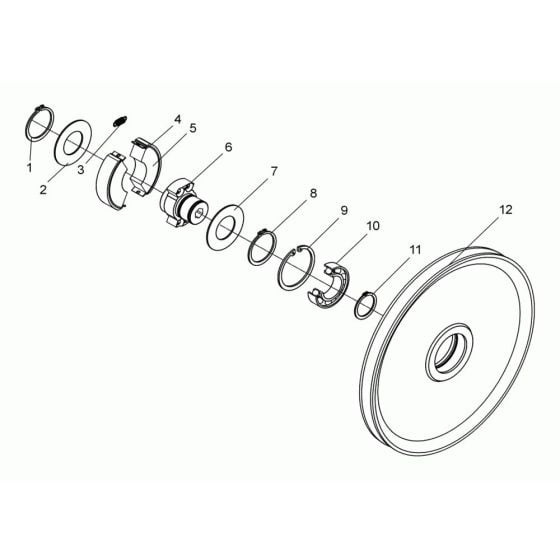 Clutch Assembly for Wacker DPS2050 Plate Compactor