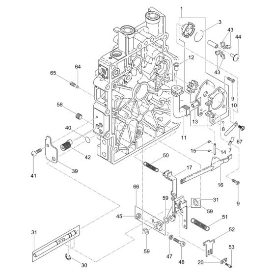 Oil Pump Assembly for Wacker DPS2050H Plate Compactor