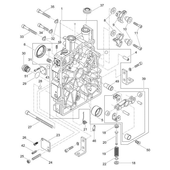 Command Cover Assembly for Wacker DPS2050H Plate Compactor