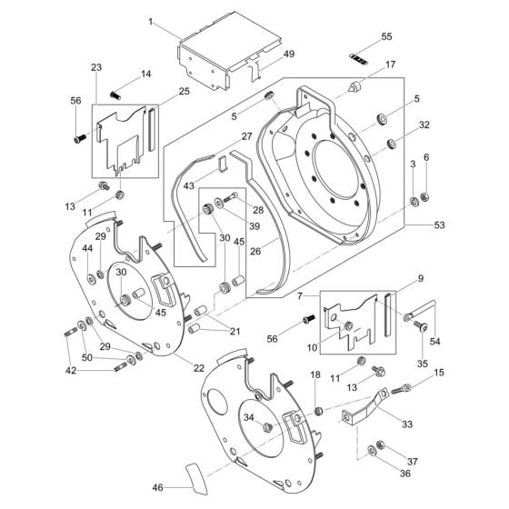 Air Ducting Assembly for Wacker DPS2050H Plate Compactor