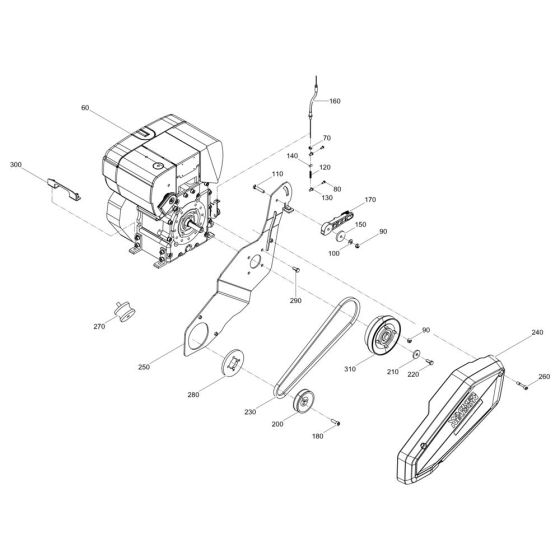 Engine Assembly for Wacker DPS2050H Plate Compactor