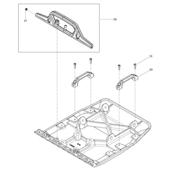 Baseplate Assembly for Wacker DPS2050H Plate Compactor