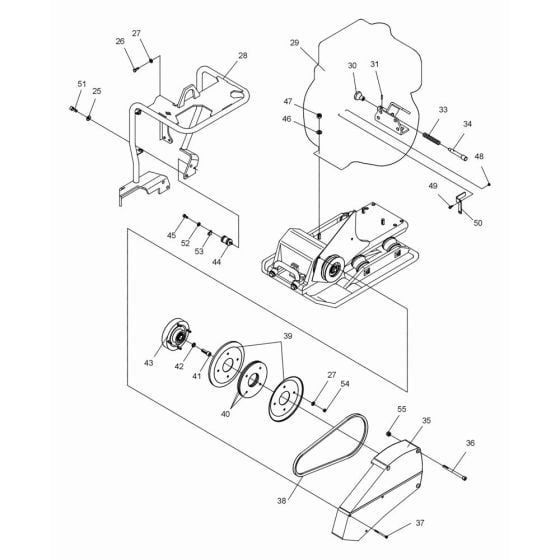 Engine Assembly for Wacker DPS3050 Plate Compactor