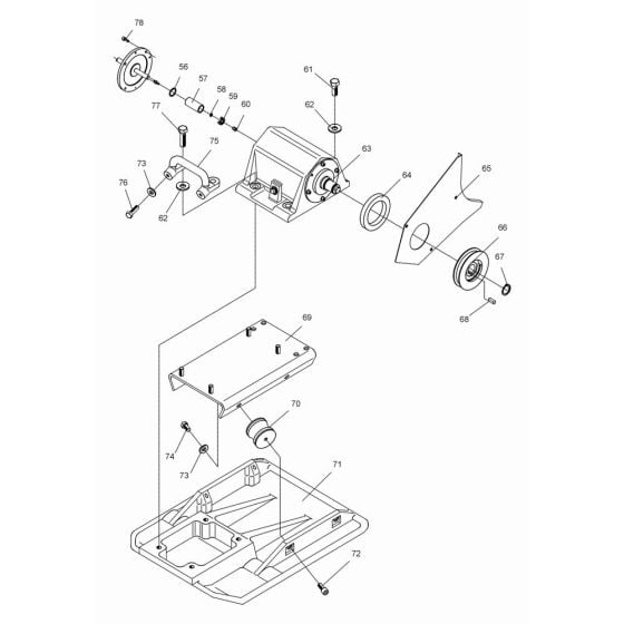 Baseplate Assembly for Wacker DPS3050 Plate Compactor