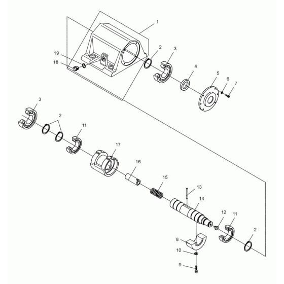 Exciter Assembly for Wacker DPS3050 Plate Compactor