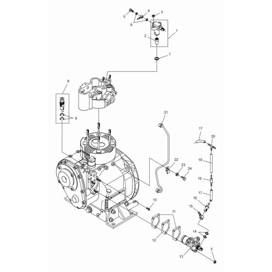 Fuel Pump Assembly for Wacker DPS3060 Plate Compactor