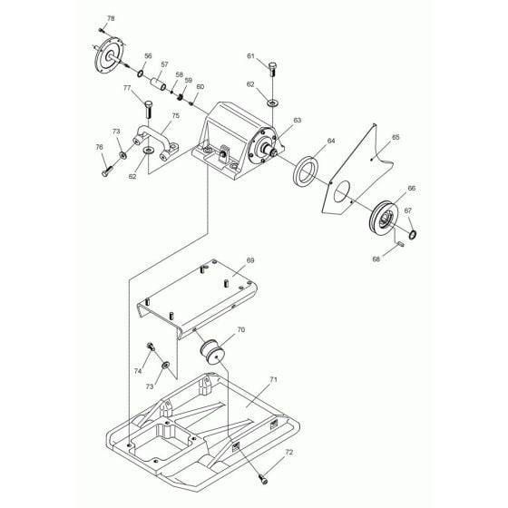 Baseplate Assembly for Wacker DPS3060 Plate Compactor