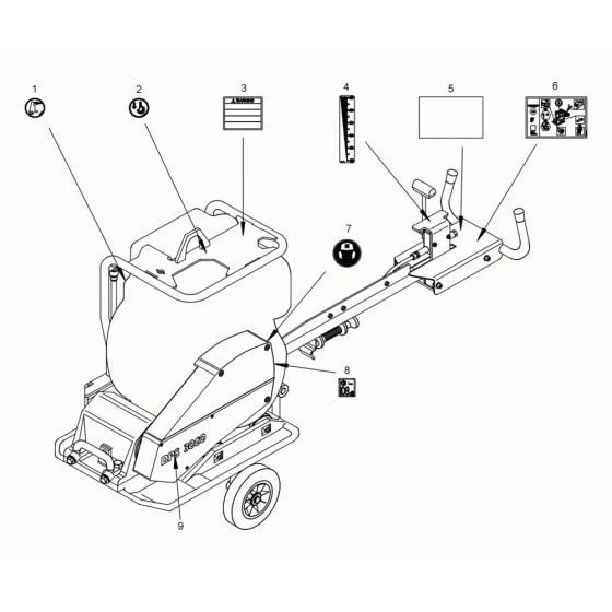 Decals for Wacker DPS3060 Plate Compactor