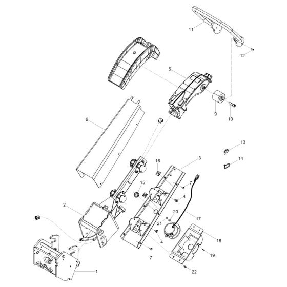 Center Pole Assembly for Wacker DPU110 Plate Compactor