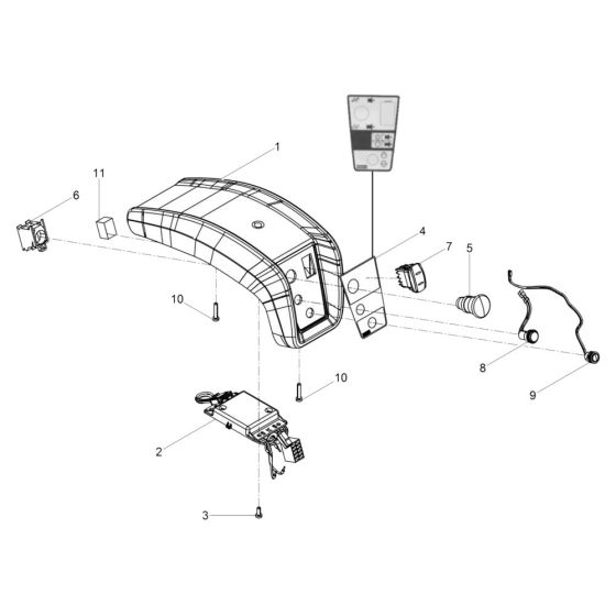 Bonnet Assembly for Wacker DPU110 Plate Compactor