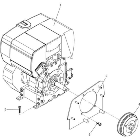 Engine Comp Assy for Wacker DPU2540H-5000610035 Rev.108 Rev Plate Compactor