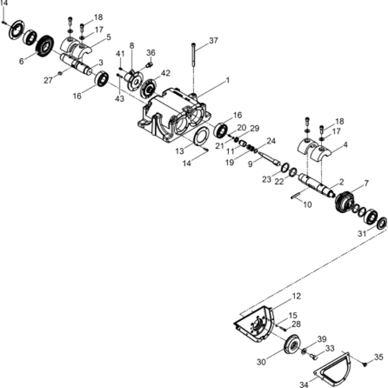 Exciter Assembly for Wacker DPU2560H-TS-5000125375 Rev.108 Plate Compactor