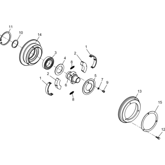 Centrifugal Clutch Assembly for Wacker DPU3060H-TS-5000022861 Rev.108 Plate Compactor