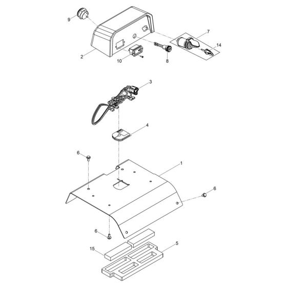 Battery Cover Assembly for Wacker DPU40 Plate Compactor